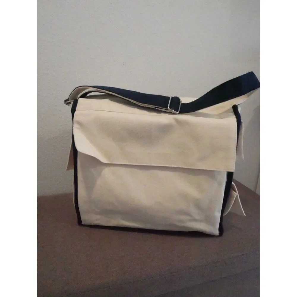 Canvas Scrapbook Tote Messenger Bag Paint Me Craft Organizer Cotton New